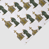 Dekoratives Seidenpapier Priester (Ausschnitt)