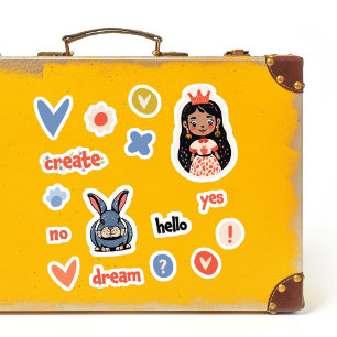 Dekoratives Set für Aufkleber