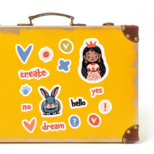 Dekoratives Set für Aufkleber