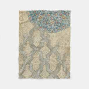 Dekoratives silbernes Tapisserie-Blumengesteck Fleecedecke