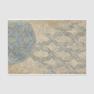 Dekoratives silbernes Tapisserie-Blumengesteck Seidenpapier