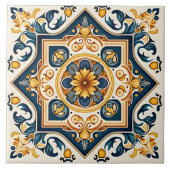 Dekoratives Spanisches Mittelmeer Fliese (Vorderseite)