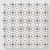 dekoratives Steinuntersetzer mit geometrischem Mus (Vorderseite)