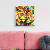 Dekoratives Tableau (Pure Liebe) Moderne Kunst Leinwanddruck (Insitu (Wohnzimmer))