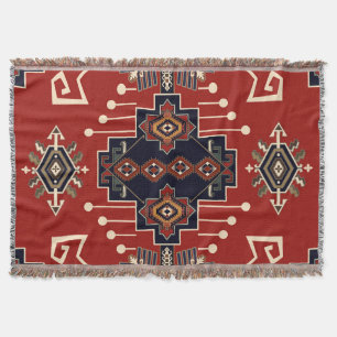 Dekoratives Teppichdesign: Vintage-Geometrie. Decke