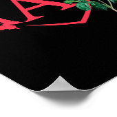 Dekoratives Valentins  Poster (Ecke)