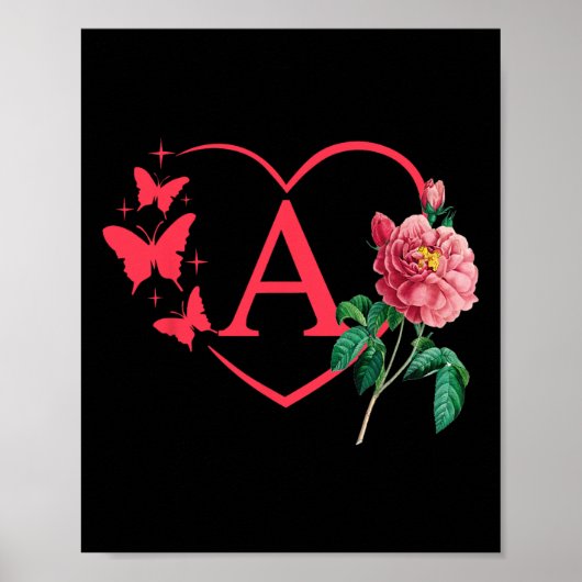 Dekoratives Valentins  Poster (Vorne)