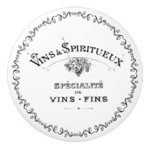 Dekoratives Vintage-Französisches-Wein-und-Spiritu