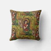 Dekoratives Vintages Angel-Kissen Kissen (Rückseite)