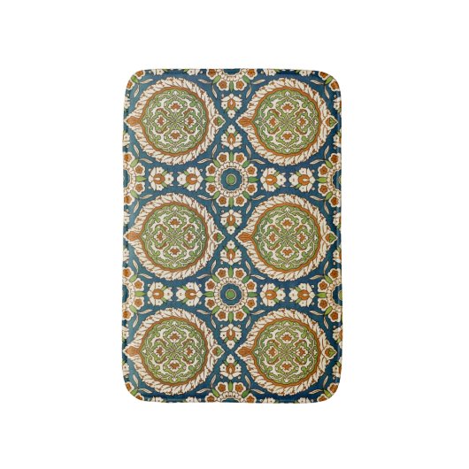 Dekoratives Vintages arabisches Muster Badematte (Vorderseite Vertikal)