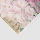 Dekoratives Vintages Blumenzapier Seidenpapier (Ausschnitt)