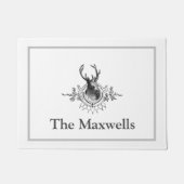 Dekoratives Vintages Hirsch Fußmatte (Vorderseite)