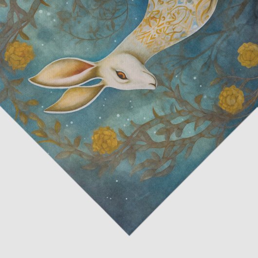 Dekoratives Waldkaninchen Seidenpapier (Ausschnitt)