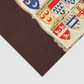 Dekoratives Wappenkunde-Muster Seidenpapier (Ausschnitt)