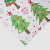 Dekoratives Weihnachtsbaummuster Seidenpapier (Detail)