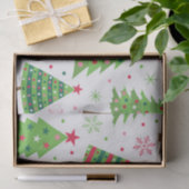 Dekoratives Weihnachtsbaummuster Seidenpapier (Geschenk)