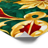 Dekoratives Weihnachtsgebäck Poster (Ecke)