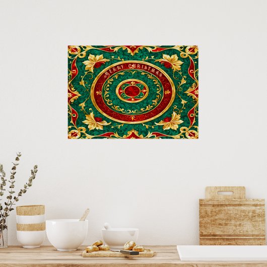 Dekoratives Weihnachtsgebäck Poster (Küche)