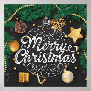 Dekoratives Weihnachtsgebäck Poster