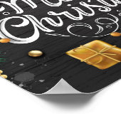 Dekoratives Weihnachtsgebäck Poster (Ecke)