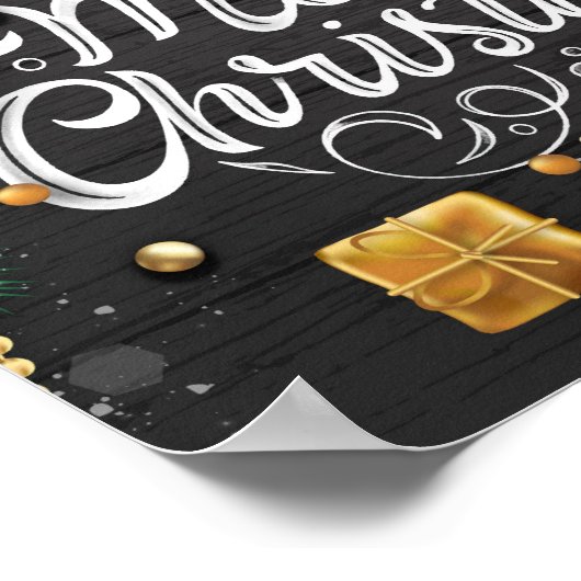 Dekoratives Weihnachtsgebäck Poster (Ecke)