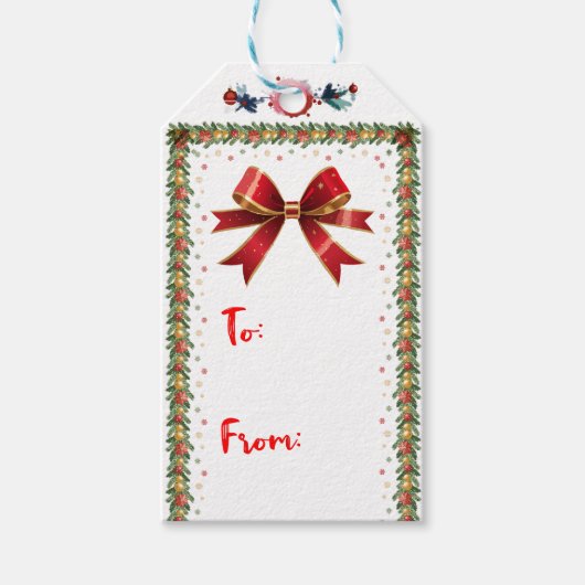 Dekoratives Weihnachtsgeschenk Geschenkanhänger (Vorderseite)