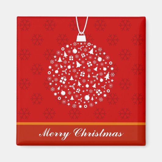 Dekoratives Weihnachtsgeschmack Magnet (Vorne)