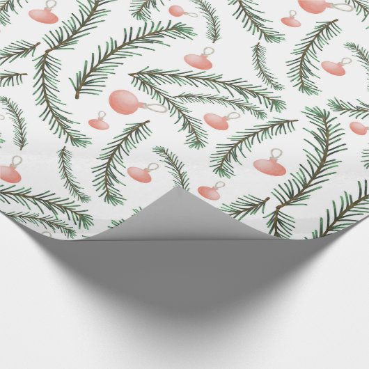 Dekoratives Weihnachtskiefernpapier Geschenkpapier (Ecke)
