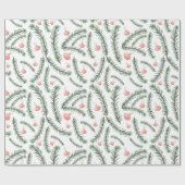 Dekoratives Weihnachtskiefernpapier Geschenkpapier (Flach)