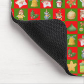 Dekoratives Weihnachtsmuster Mousepad (Ecke)