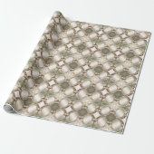 Dekoratives weißes Blumenverpackungspapier Geschenkpapier (Ungerollt)