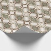 Dekoratives weißes Blumenverpackungspapier Geschenkpapier (Ecke)
