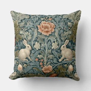Dekoratives William Morris Hasen Wurfkissen Kissen