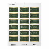Dekoratives Winter-Rücksendeetikett Adressaufkleber (Vorne)