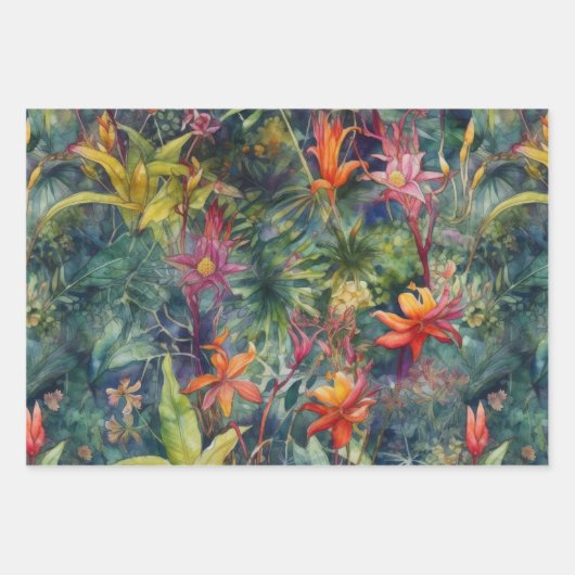 DEKORATIVPAPIER DES REGENWALDES GESCHENKPAPIER SET (Vorderseite 2)