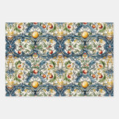 DEKORATIVPAPIER ZUR FLORALISCHEN KERAMIK GESCHENKPAPIER SET (Vorderseite 2)