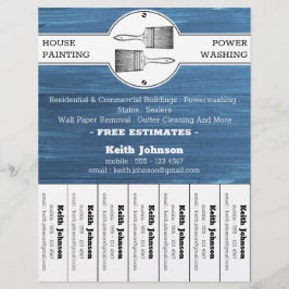 Dekorator des beruflichen Hausmeisters AN Flyer