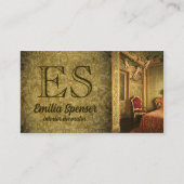 Dekorator des Innenarchitekten Klassische Stilkart Visitenkarte (Vorderseite)