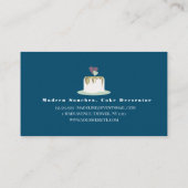 Dekorator für Hochzeitstorte Visitenkarte (Rückseite)