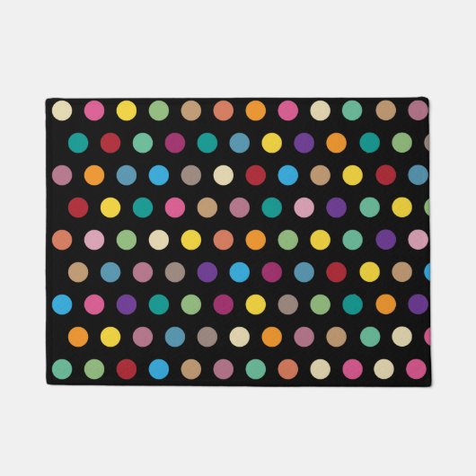 Dekorator Polka Dot Pattern Fußmatte (Vorderseite)