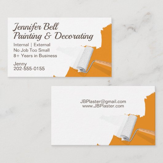 Dekorator Visitenkarte (Vorne/Hinten)