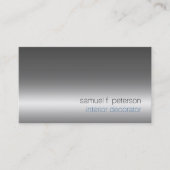 Dekorator Zuhause Improvement Chrome Silver Visitenkarte (Vorderseite)