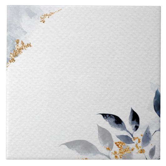 Dekorecken, blau und goldfarben fliese (Vorderseite)