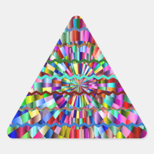 Dekorfarben Dreieckiger Aufkleber