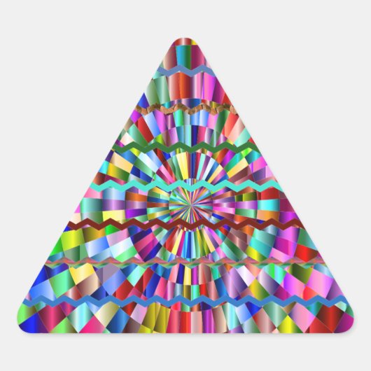 Dekorfarben Dreieckiger Aufkleber (Vorderseite)