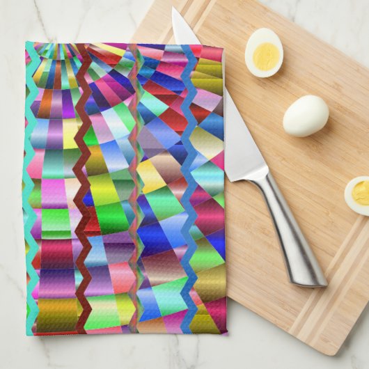 Dekorfarben Geschirrtuch (Viertel Falte)