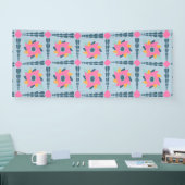 Dekorfarbene Fliese Banner (Messe)