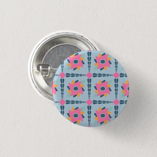 Dekorfarbene Fliese Button (Vorne & Hinten)