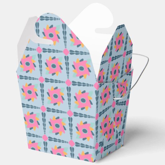 Dekorfarbene Fliese Geschenkschachtel (Offen)