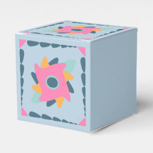 Dekorfarbene Fliese Geschenkschachtel